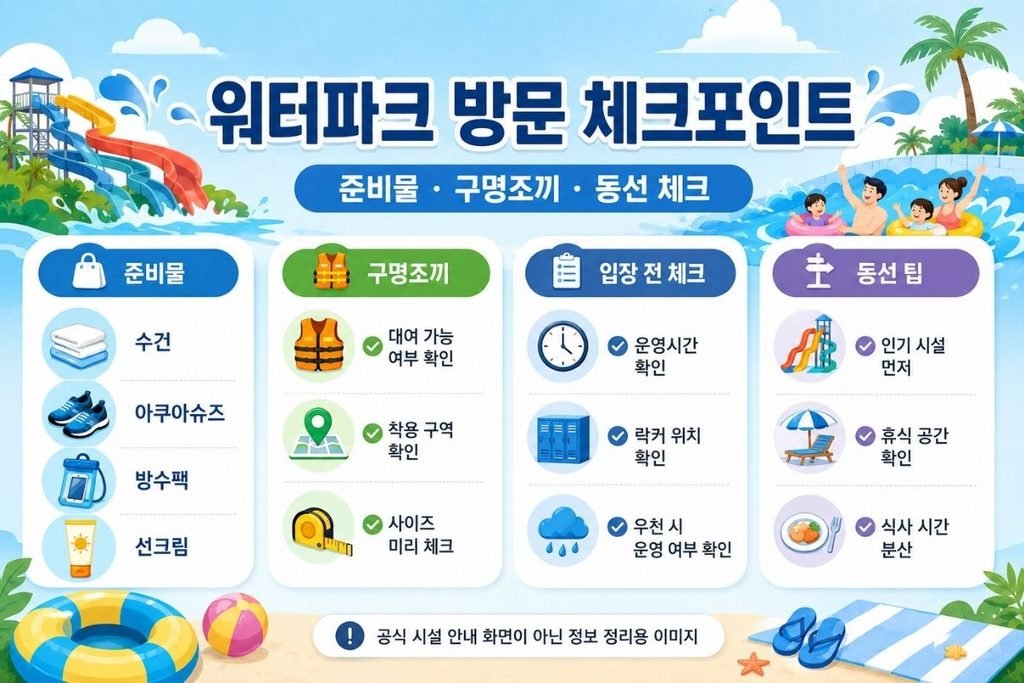 2026 김해롯데워터파크 가격 할인 방문 준비물 구명조끼 동선 체크 안내 이미지